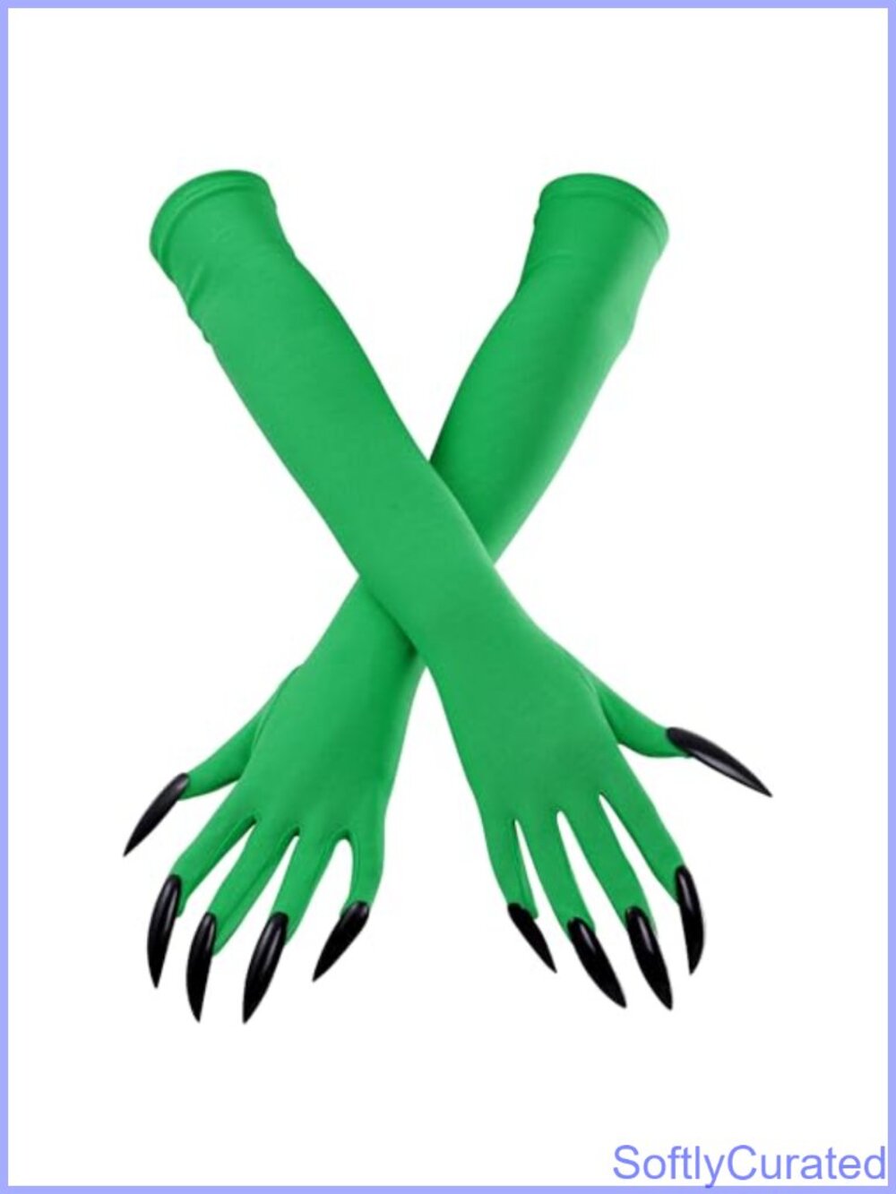 Claw Gloves with 2.3in Fake Nails 17.7in Long Halloween Cosplay Costume